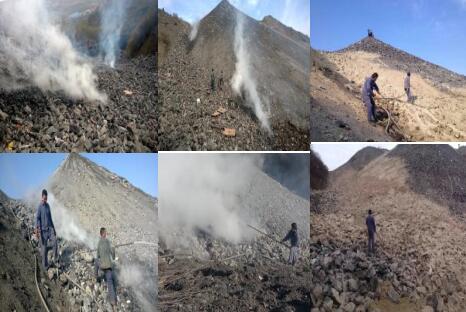 煤礦矸石山滅火技術